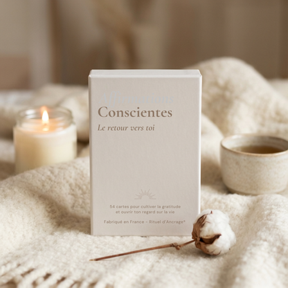coffret 54 cartes affirmations positives estime de soi Le Retour Vers Toi Rituel d'Ancrage