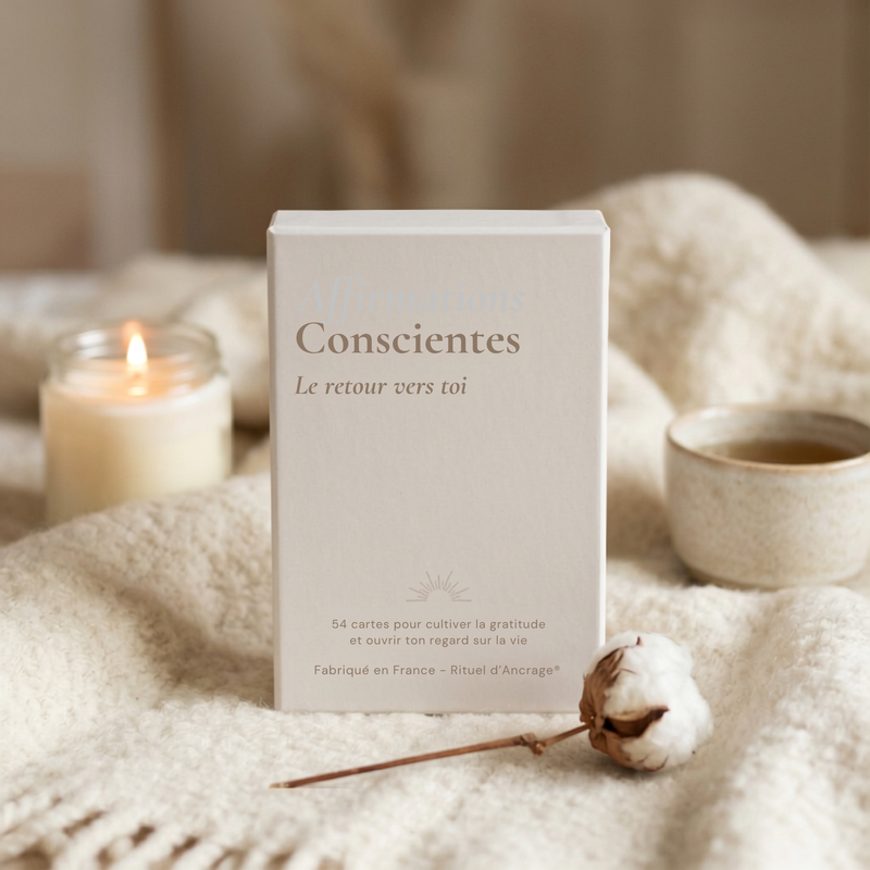 coffret 54 cartes affirmations positives estime de soi Le Retour Vers Toi Rituel d'Ancrage