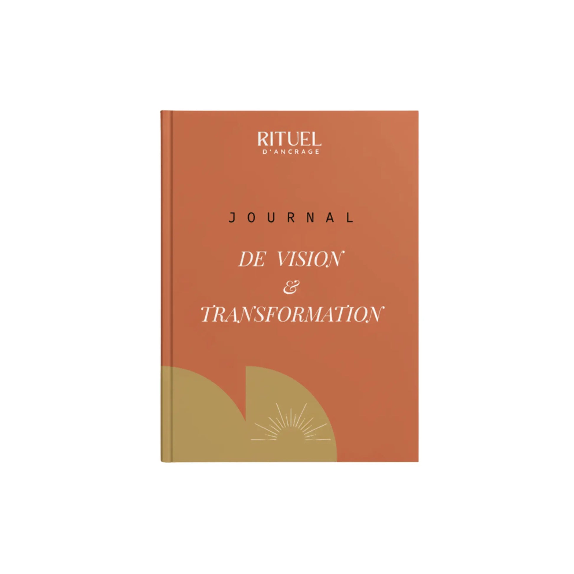 couverture journal vision transformation terracotta sur fond blanc