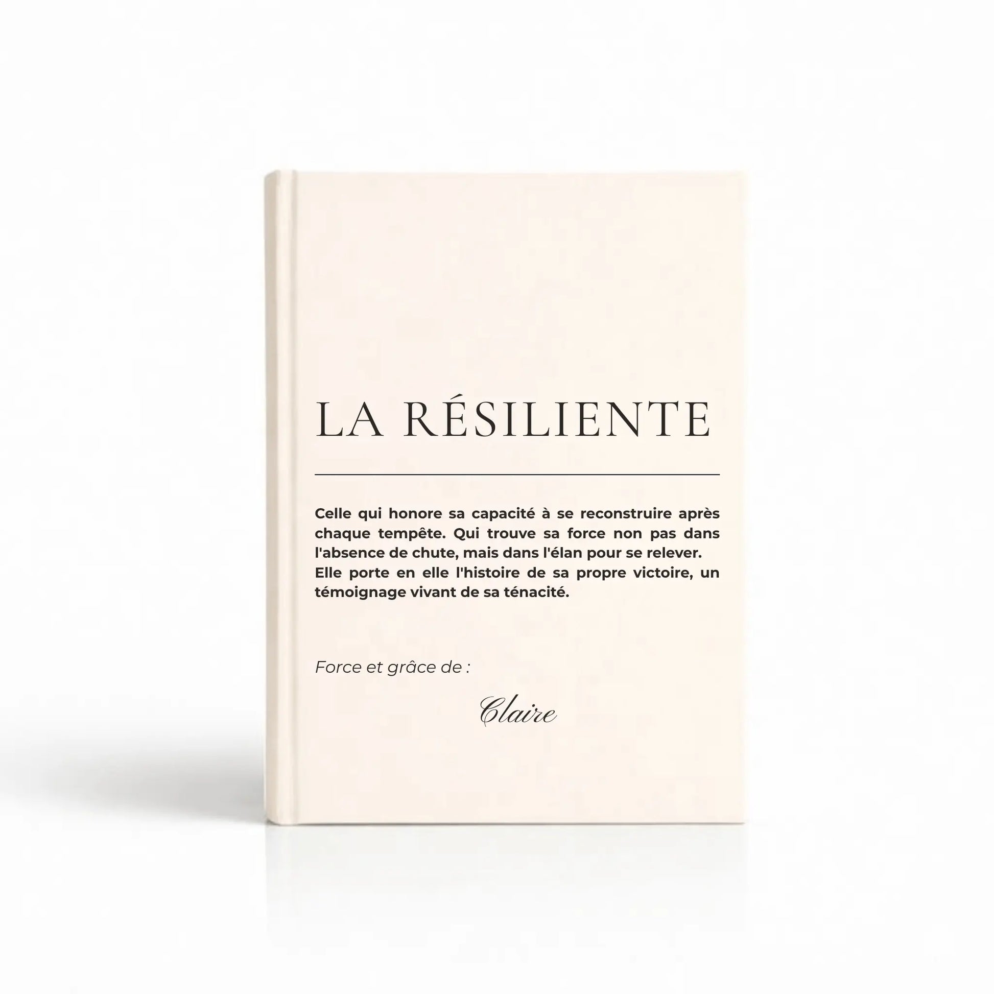 notebook personnalise pour femme la resiliente