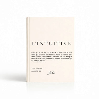 notebook personnalise pour femme l'intuitive