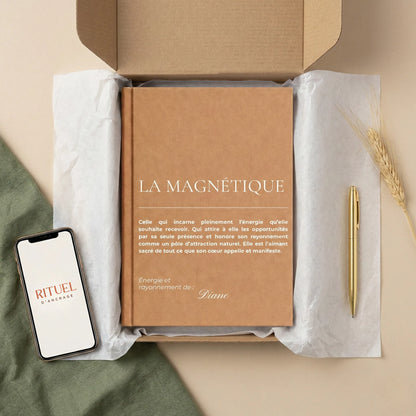 carnet de notes personnalisé Magnétique Rituel d'Ancrage - détail design