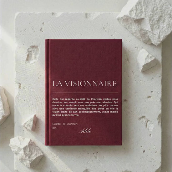 video presentation du carnet personnalise prenom la visionnaire