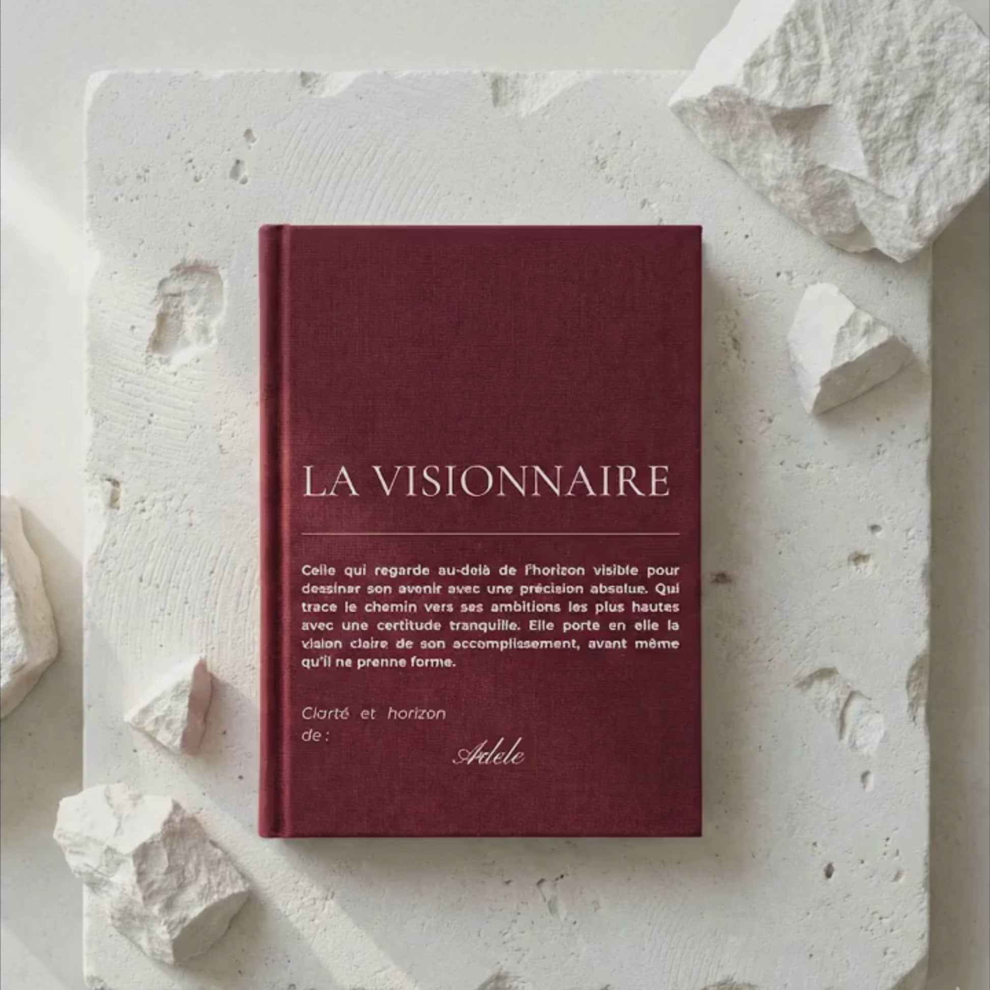 video presentation du carnet personnalise prenom la visionnaire