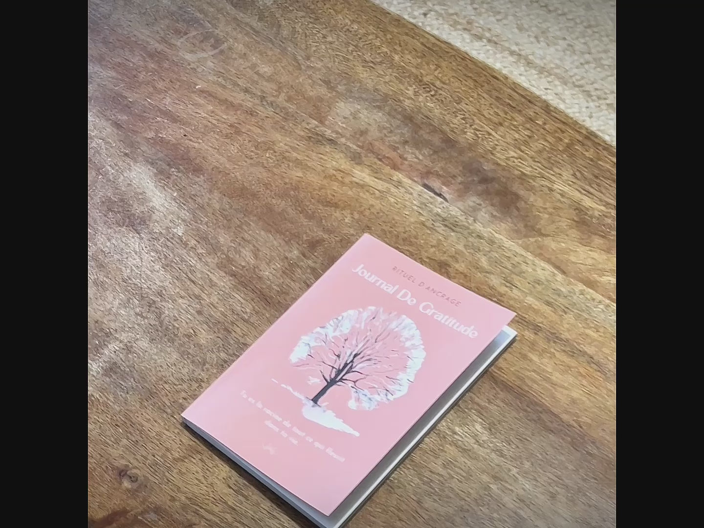 presentation video de l'interieur du journal de gratitude