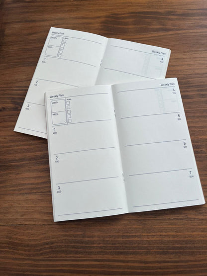 Lot de 2 recharges semainier, 70 semaines de planning