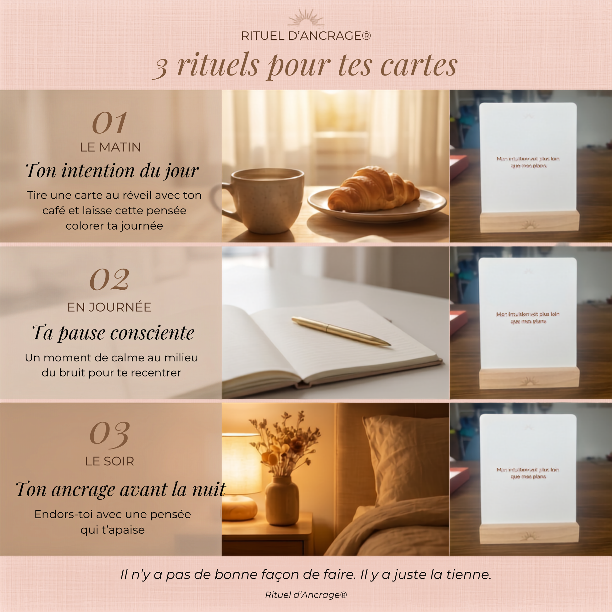 rituel du matin carte confiance en soi reprendre confiance femme